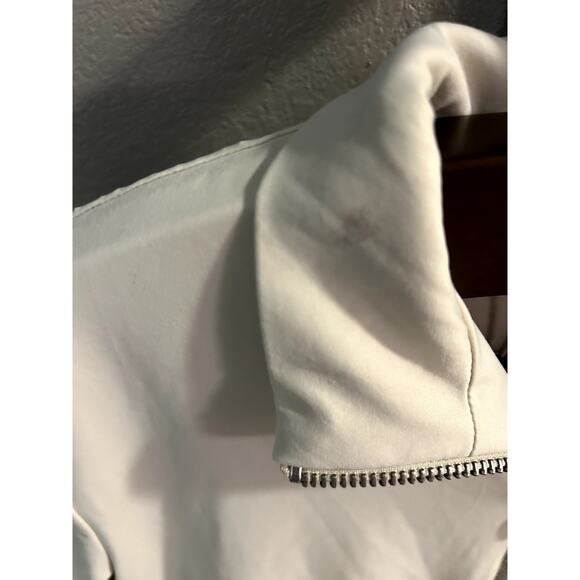 Meshki Ashlea Long Sleeve Zip Up Crop Top Sand Size Large - Picture 3 of 7